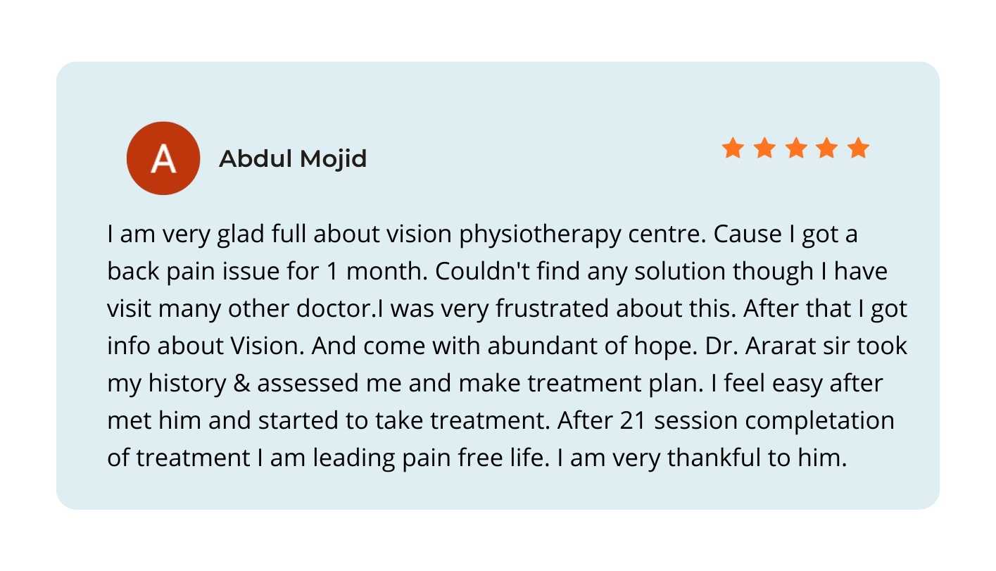 Dr. Arafath Hossain Patient Review 1