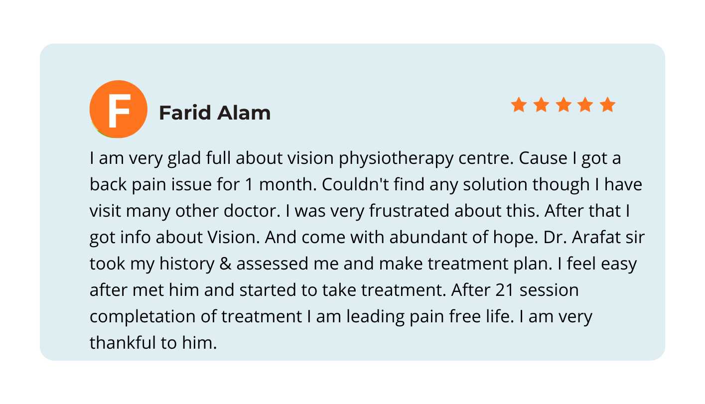 Dr. Arafath Hossain Patient Review 2