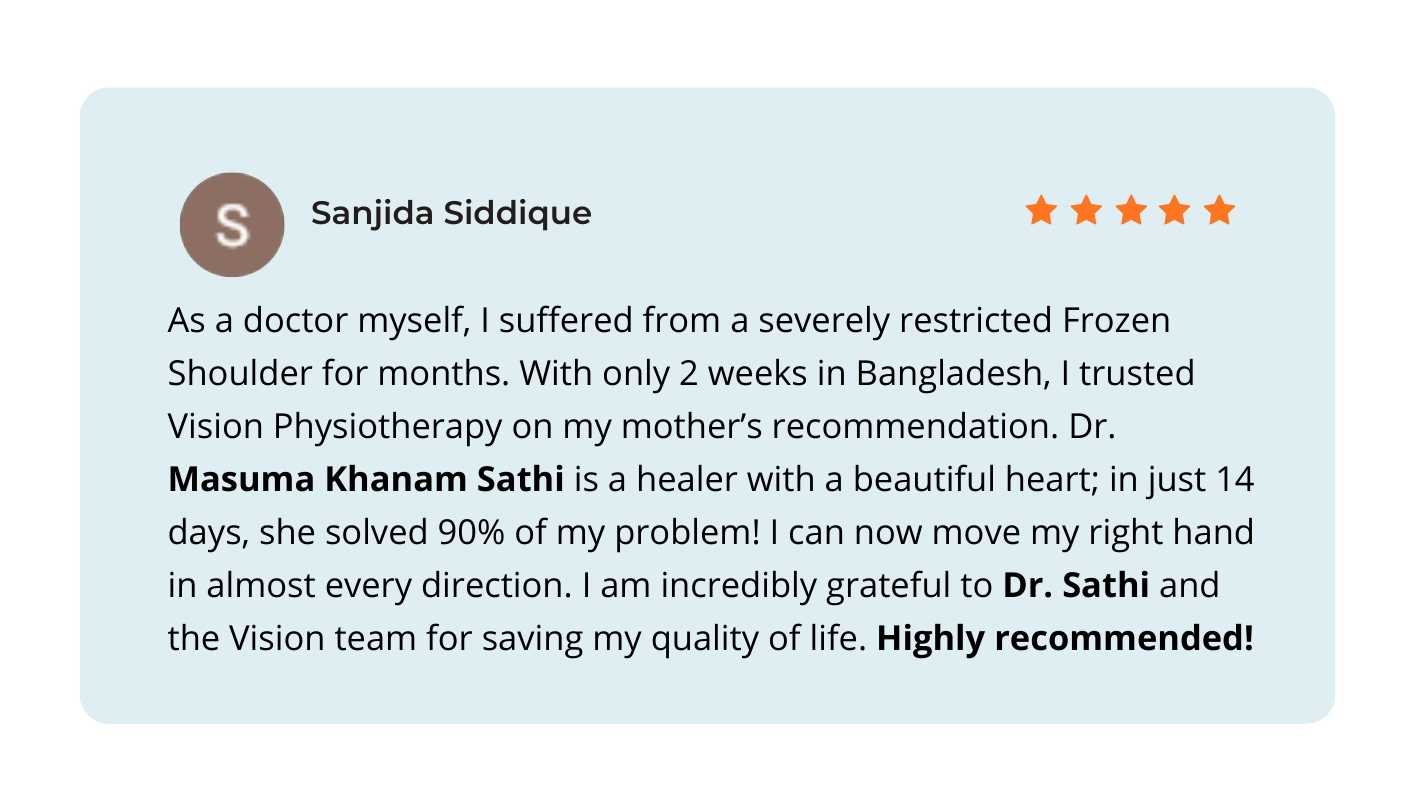 Dr. Masuma Khanam Patient Review 1