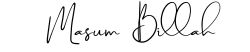 Signature Dr. Masum Billah Miajee