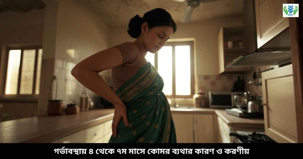গর্ভাবস্থায় ৪ থেকে ৭ম মাসে কোমর ব্যথার কারণ ও করণীয়