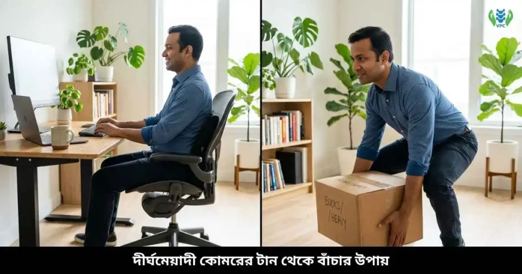 দীর্ঘমেয়াদী কোমরের টান থেকে বাঁচার উপায়