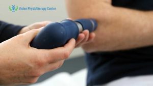How does shock therapy work in physiotherapy