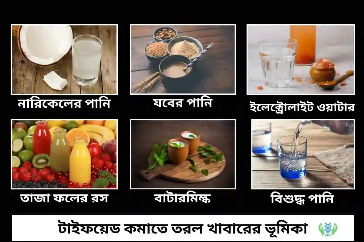 টাইফয়েড কমাতে তরল খাবারের ভূমিকা