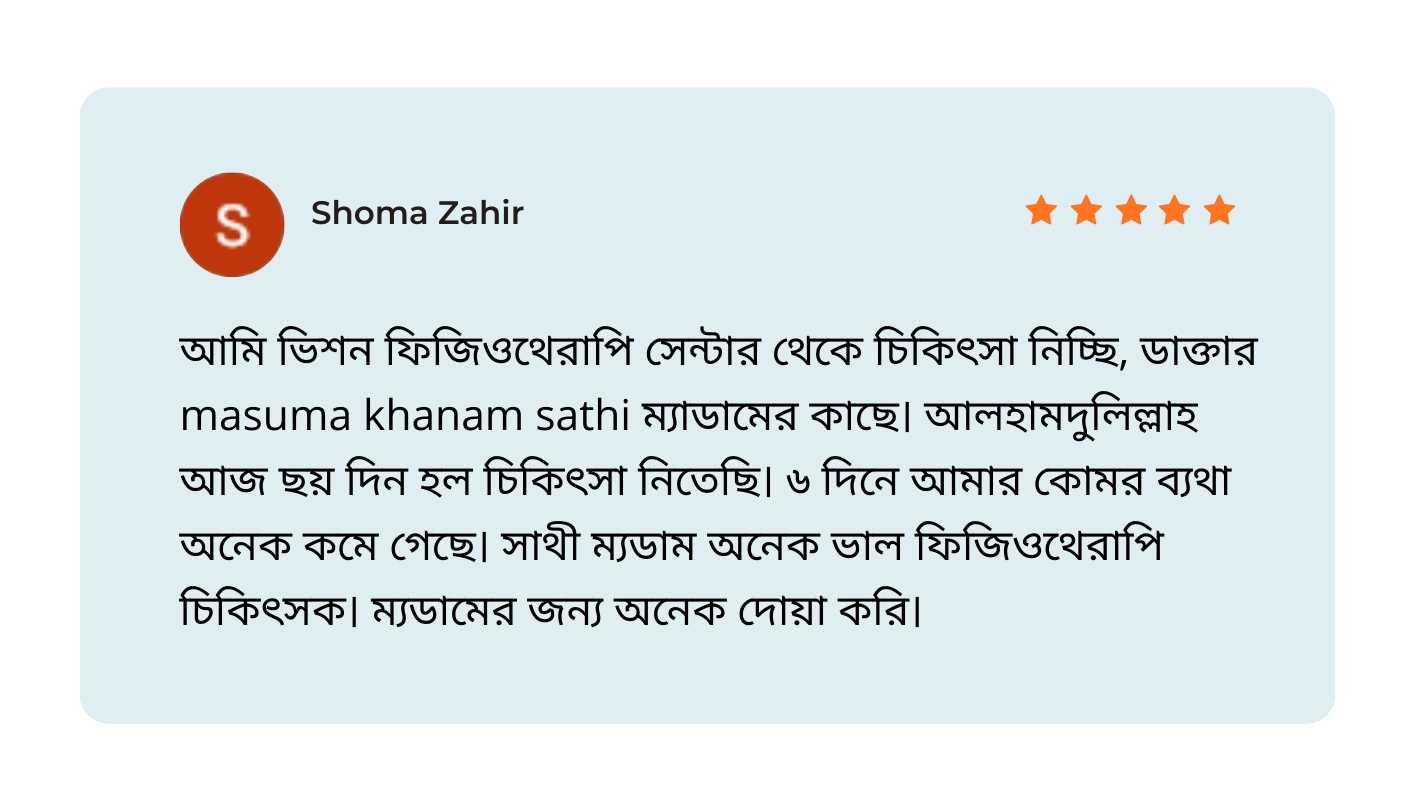 Dr. Masuma Khanam Patient Review 2
