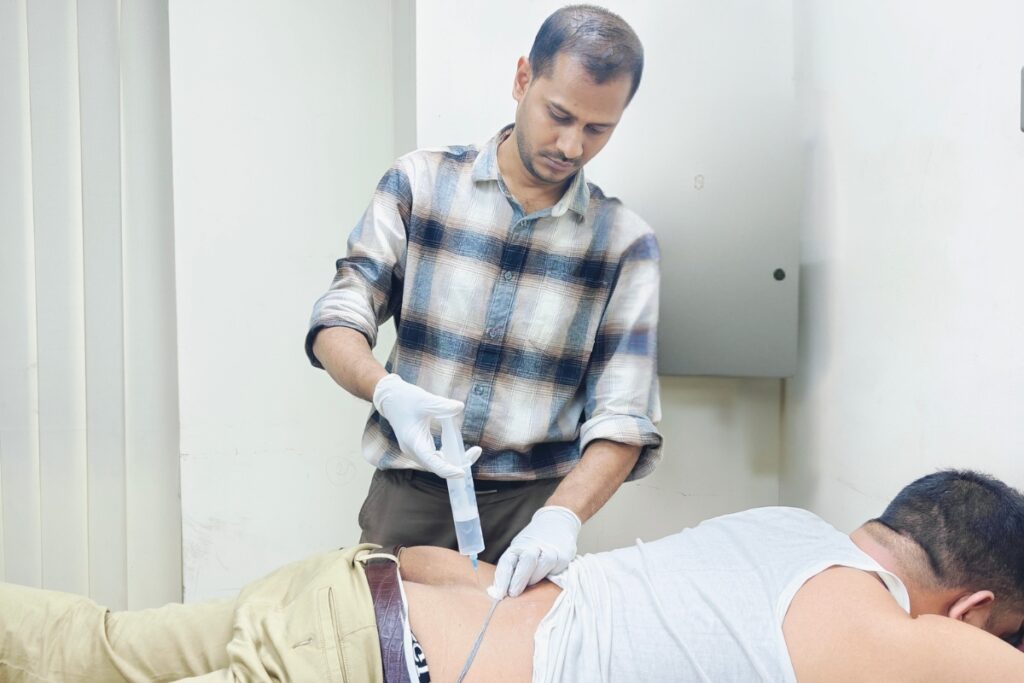 Dr. Sourav Rahman Ozone Therapy for back pain