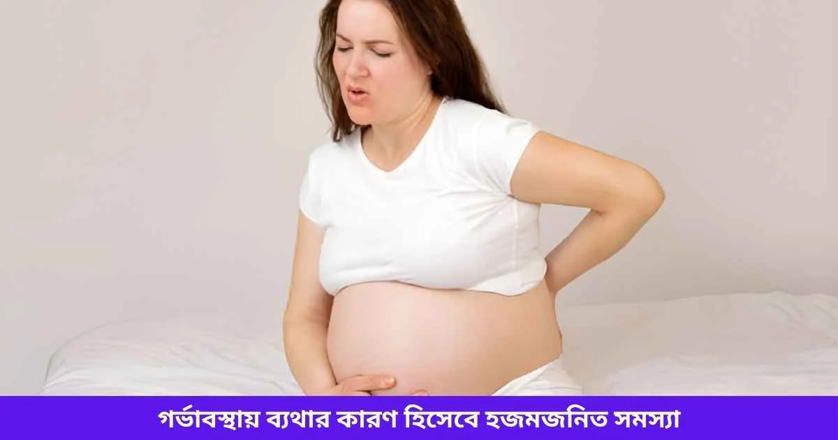 গর্ভাবস্থায় ব্যথার কারণ হিসেবে হজমজনিত সমস্যা