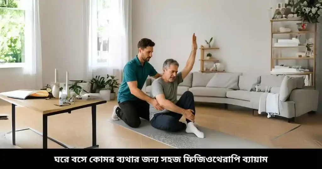 ঘরে বসে কোমর ব্যথার জন্য সহজ ফিজিওথেরাপি ব্যায়াম
