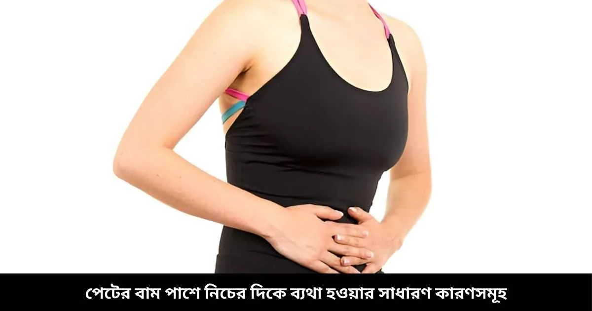 পেটের বাম পাশে নিচের দিকে ব্যথা হওয়ার সাধারণ কারণসমূহ